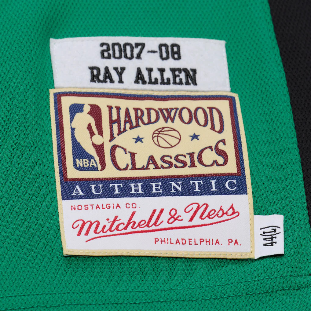 Ray Allen Boston Celtics Mitchell & Ness 2007-08 Hardwood Classics Authentic Jersey - Kelly Green