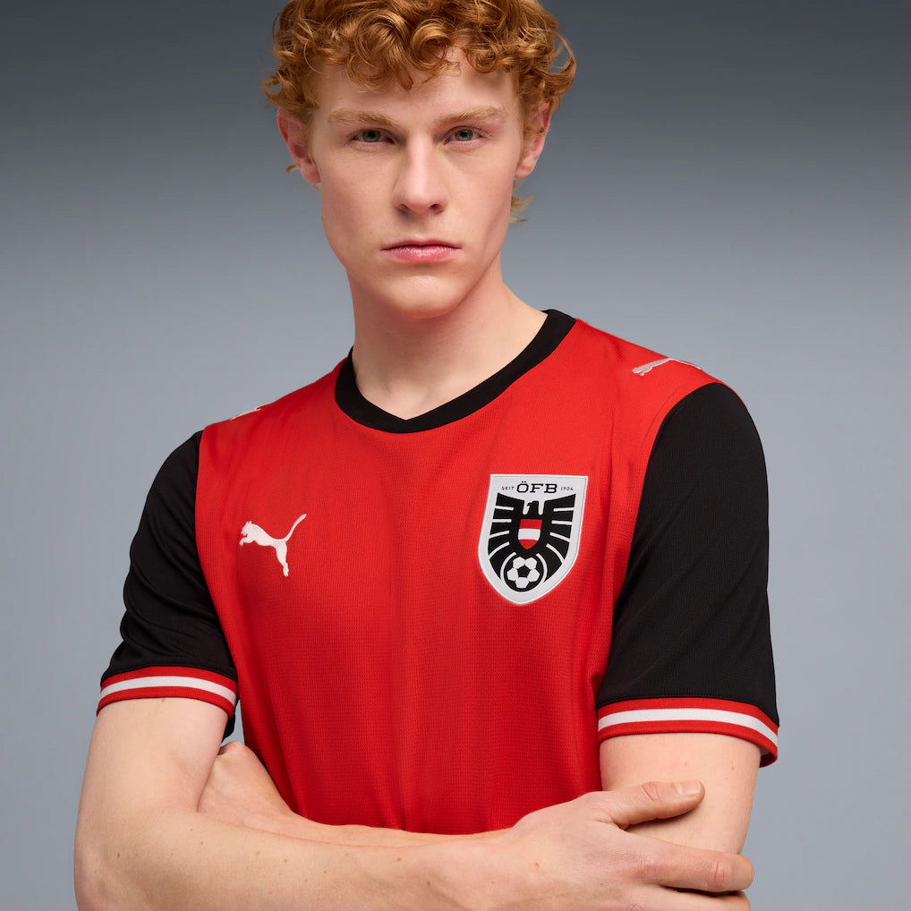 Austria National Team Puma 2026 Home Replica Jersey - Red