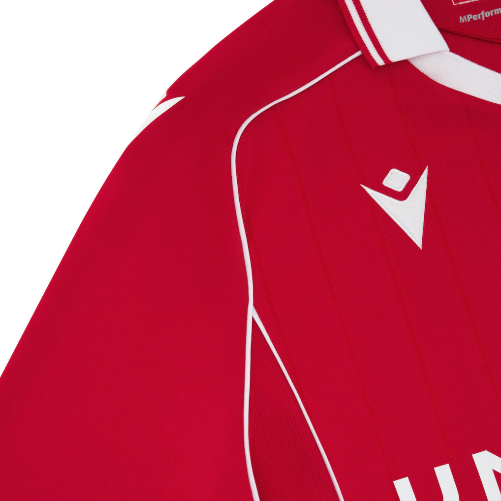 Wrexham Macron Youth 2025/26 Home Replica Jersey - Red