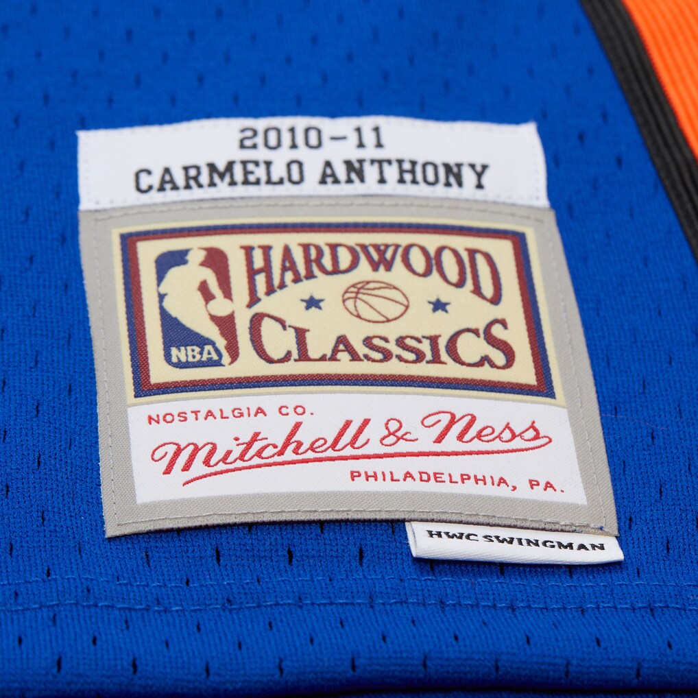 Carmelo Anthony New York Knicks Mitchell & Ness Big & Tall 2010/11 Swingman Jersey - Blue