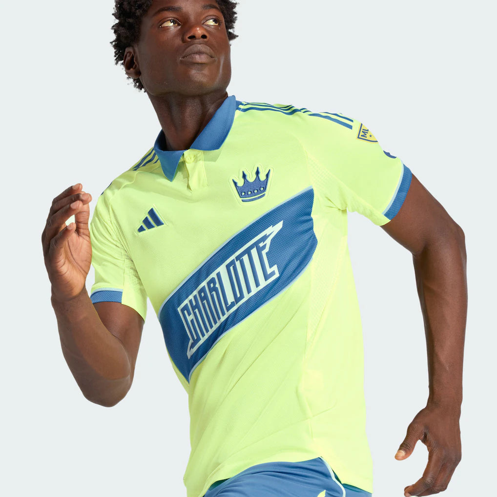 Charlotte FC adidas 2025 Third Authentic Jersey - Yellow