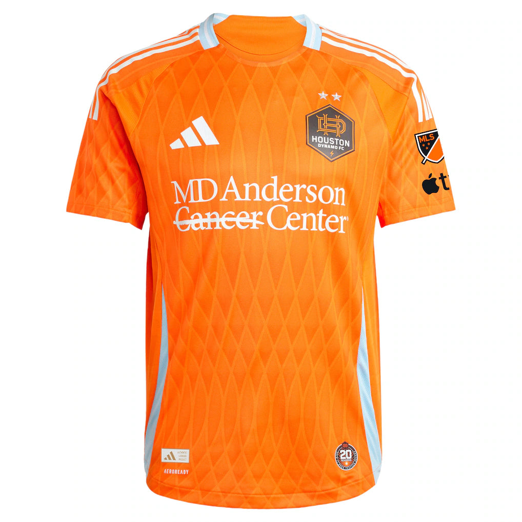 Houston Dynamo FC adidas 2025 Season 20 On-Field Authentic Jersey - Orange
