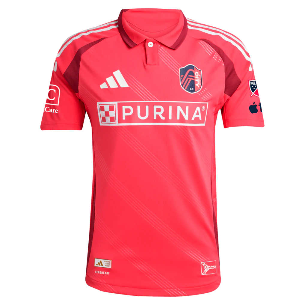 St. Louis CITY SC adidas 2025 Forever CITY Red On-Field Authentic Jersey - Red