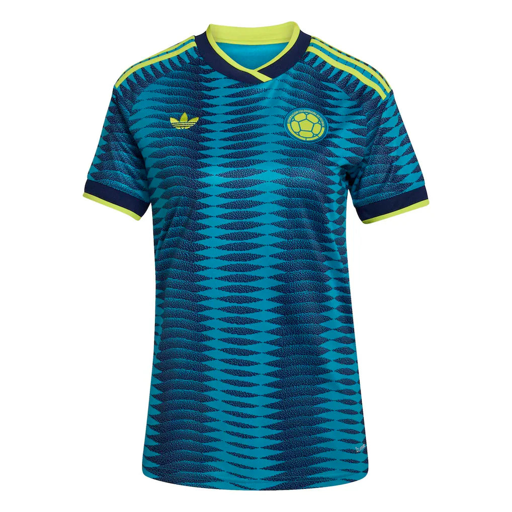 Colombia National Team adidas Women's 2026 Away Replica Jersey - Turquoise