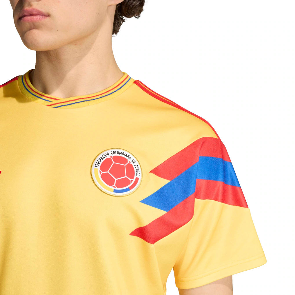 Colombia National Team adidas 1990 Bringback Home Jersey - Yellow