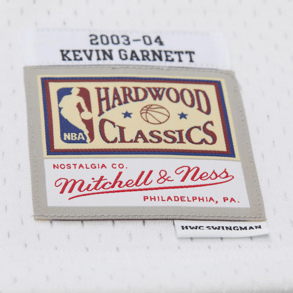 Kevin Garnett Minnesota Timberwolves Mitchell & Ness Hardwood Classics Swingman Jersey - White