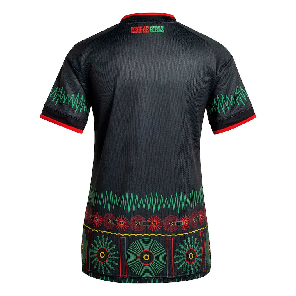 Jamaica National Team adidas Women's 2026 Away Replica Jersey - Black
