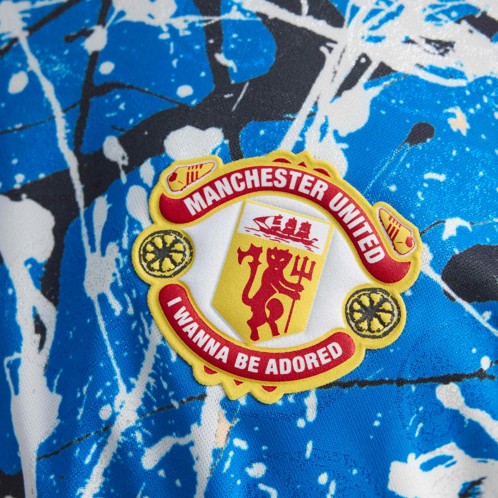 Manchester United X Stone Roses adidas Replica Jersey - Blue