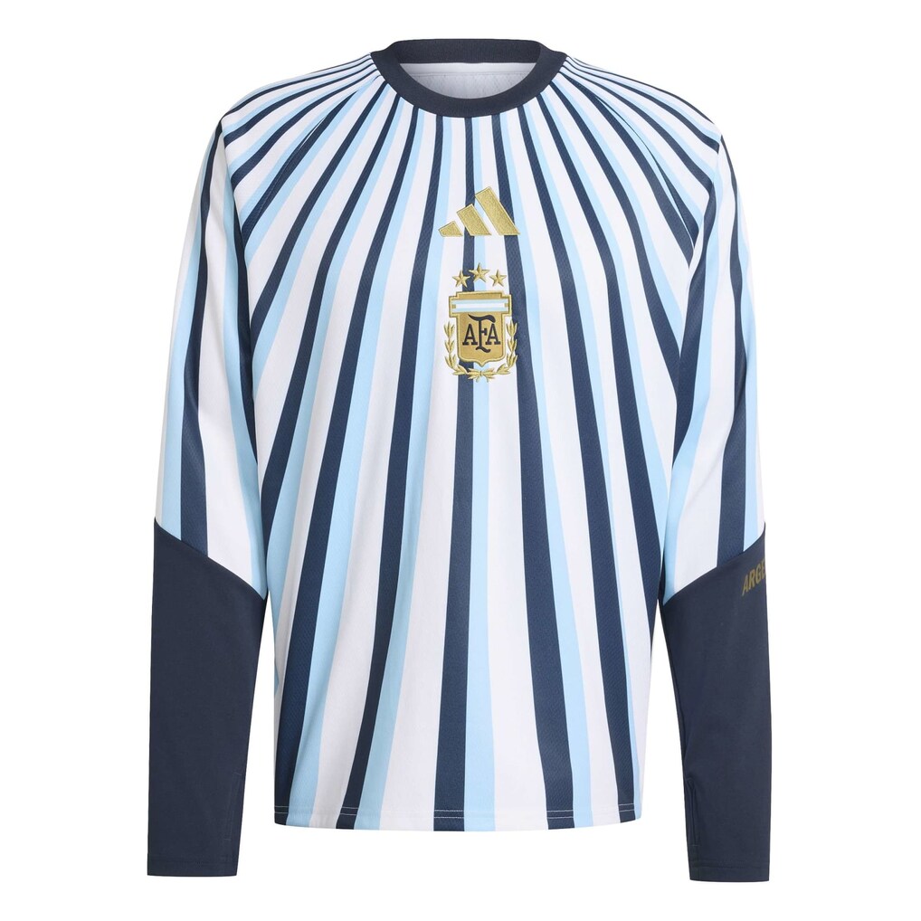 Argentina National Team adidas 2026 Long Sleeve Pre-Match Top - White