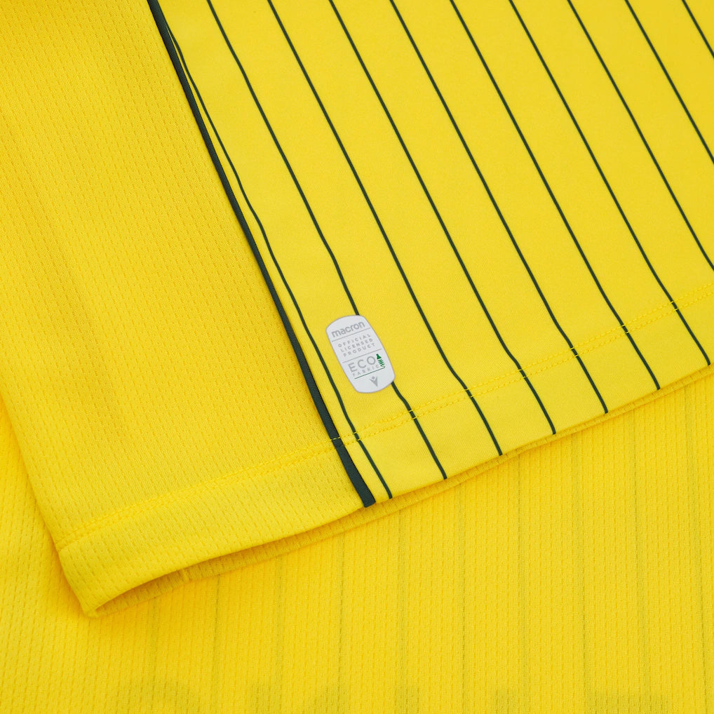 Macron Wrexham Male Adult Yellow MAC F25 Men's Replica Jersey