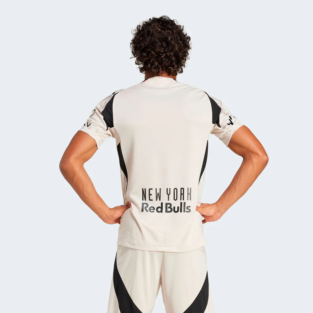 New York Red Bulls adidas 2025 Stone Kit Authentic Jersey - Tan