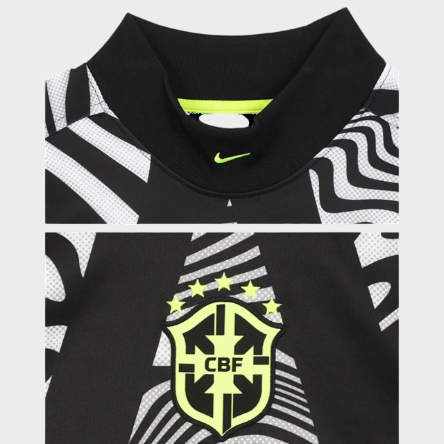 Jersey National Team Brazilian Goalkeeper Longsleeve 2026/27 Fan Go Jersey