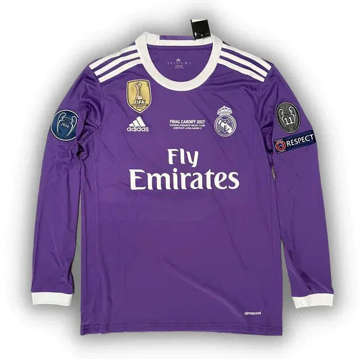 Retro Real Madrid Long-sleeve Away Jersey 2016/17 Go Jersey